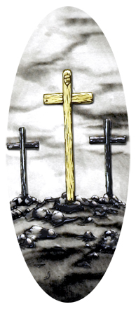 Rugged Cross Silver
